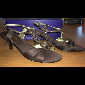 Kitten Heel Strappy Dress Sandals